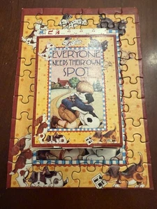 Mary Engelbreit "Everyone Needs Their Own Spot" (Pocket Puzzle) 54 Pcs. 5''x7'' - Picture 1 of 10