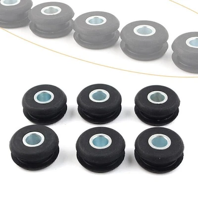 Ilhós de borracha pretos 6× para Harley Softail - Imagem 1 de 4