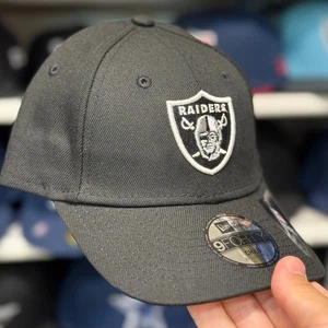 Child New Era Raiders 9FORTY Adjustable Hat Black - Picture 1 of 4