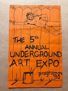 5th Underground Art Expo Program 1990 punk rourke sanfrancisco speed racer - Foto 1 di 3