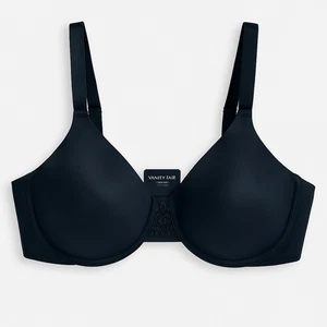 Vanity Fair Damen BH 42C Beauty Rücken Minimizer Schwarz Bügel Nahtlos Neu mit Etikett - Bild 1 von 7