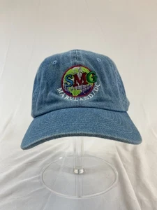 Stock Market Game Baseball Cap Denim Buckleback Hat Maryland NWT Travel OSFM - Foto 1 di 10