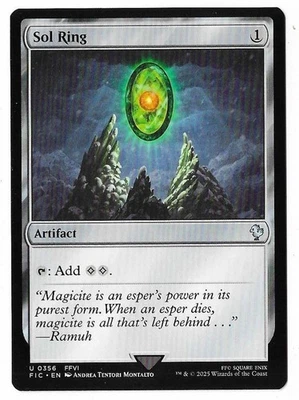 MTG Sol Ring Final Fantasy Commander (FIC) Uncommon Magic Card #0356 Unplayed - Image 1 of 2