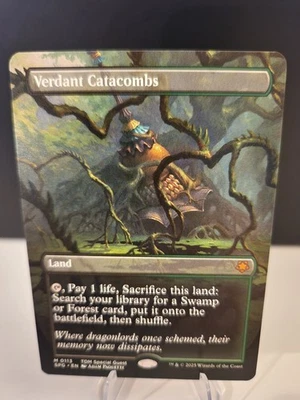 MTG: Verdant Catacombs (Borderless) Dragonstorm Special Guest M0113  [NM] - Image 1 of 2