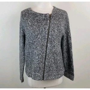 J.Jill Damen Strickjacke grau Strick Reißverschluss vorne Größe L - Bild 1 von 10