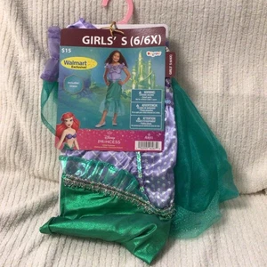 Little Mermaid Ariel Halloween Girls S (6/6x) Costume Disguise NEW - Picture 1 of 2