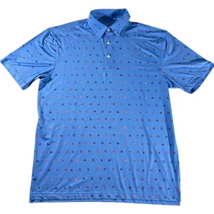 Polo Chicago Cubs Hombre Talla L Estampado Completo Azul Bebé - Imagen 1 de 6