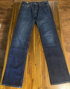 Pantalones de mezclilla rectos Abercrombie & Fitch para hombre talla 31x35 medida real - Imagen 1 de 8