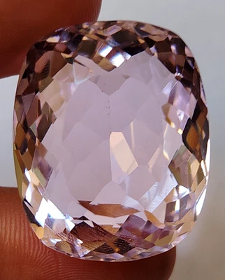 Large Pink Topaz 90.50 CT Cushion Faceted Cut Loose Gemstone Gift for Birthday - Image 1 of 4