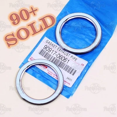 Junta de tubo de escape genuina OEM Toyota 4RUNNER LAND CRUISER 90917-06061 - 2 piezas Foto 1 de 4