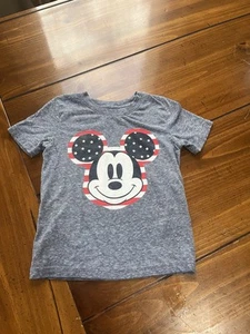 Kids Light Blue Fourth Of July Disney Shirt. Size 4T - Picture 1 of 4
