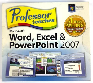 Professor Teaches Microsoft Word Excel PowerPoint 2007 New Sealed NIB - Picture 1 of 4