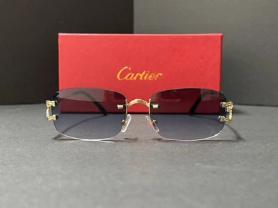 Cartier Rimless Unisex Sunglasses Gold Frame W/ Gradient  Lens! Free Shipping!🔥 - Image 1 of 4