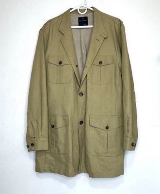 Brooks Brothers Safari Jacket Men’s 2XL Linen/Cotton Blend * - Image 1 of 4