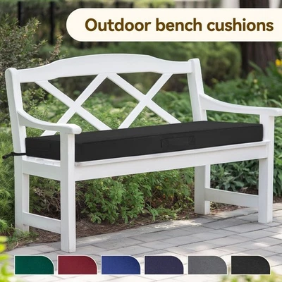 Outdoor Bench Cushion 48"X18"X3" Waterproof Patio Seat Pad Mat Porch Swing - Image 1 of 4