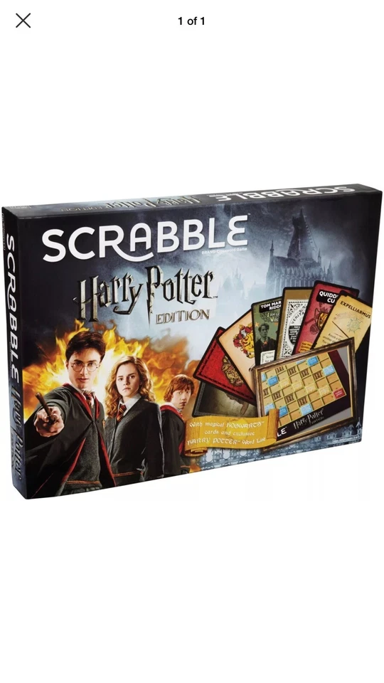 Harry Potter Scrabble Board Game Family Wizard Magic Word Game - Image 1 of 1