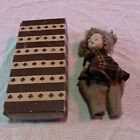 Vintage Brownie Girl Scout Doll ~ Sleep Eyes~ 8 1/4' Homemade Outfits.