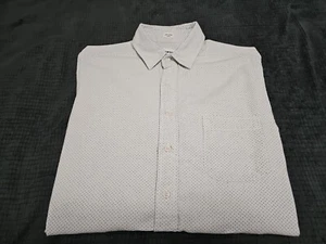 Camicia Taylor Stitch fatta a mano in Portogallo micro pois coda lunga con bottoni 40 - Foto 1 di 13