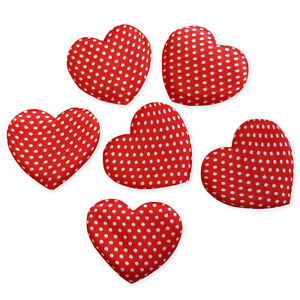 5 pièces Polka Dot Heart Valentines Artisanat Embellissements Scrapbooking Cardmaking 