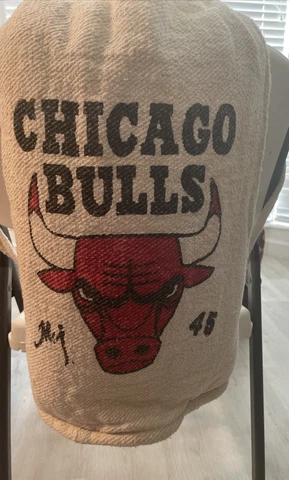 Chicago Bulls Micheal Jordan Backpack Woven #45 Vintage Cover