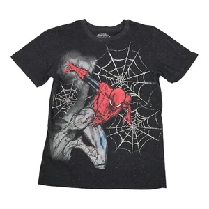 Marvel Ultimate Spiderman Short Sleeve Graphic T-Shirt Large 14/16 Youth Gray - Picture 1 of 5