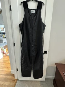 Abbigliamento sportivo vintage Lakewood uomo grandi motoslitta bavaglini da sci neri - Foto 1 di 8