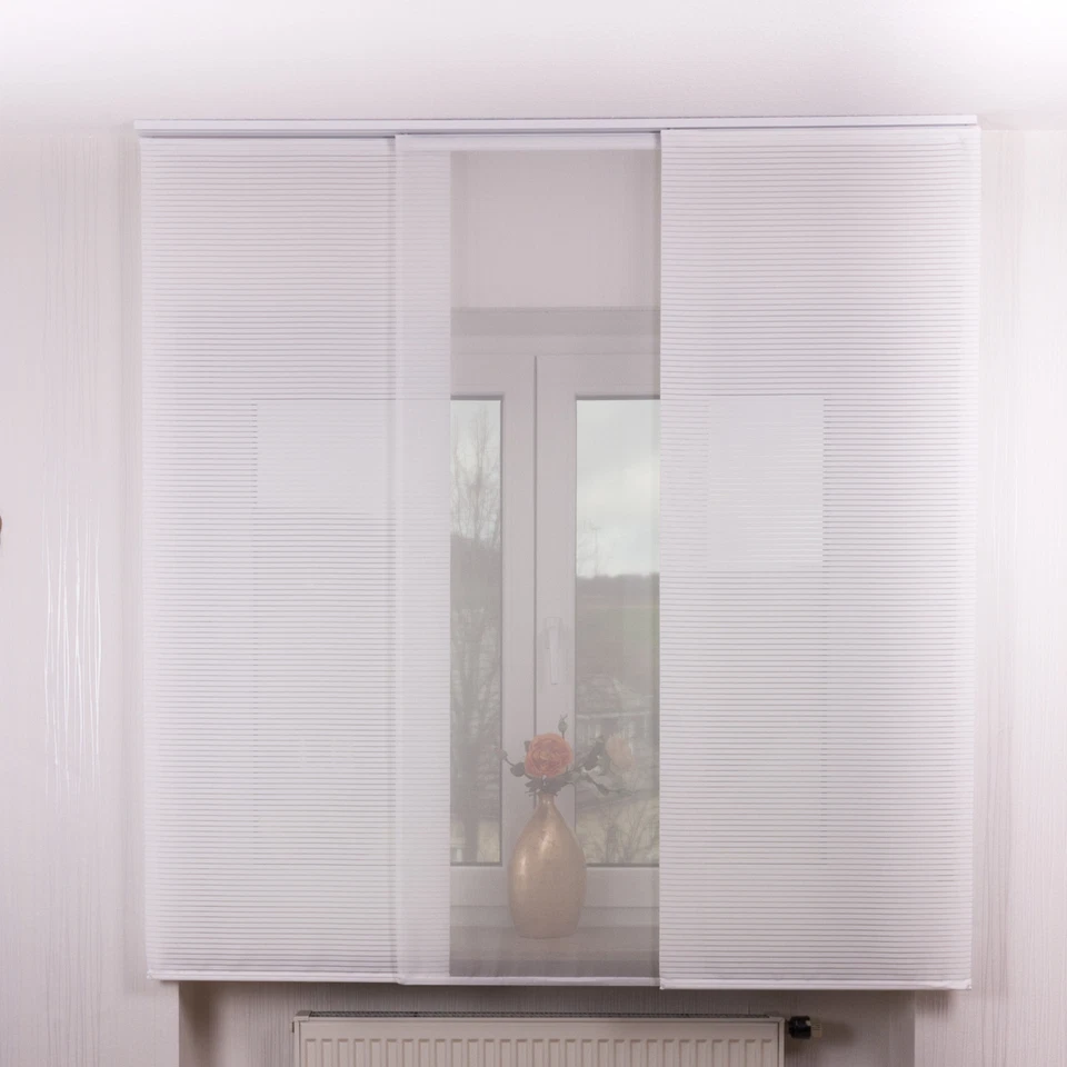 3er Set Schiebegardine Flächenvorhang inklusive Zubehör Feline-Claire II - Bild 1 von 1