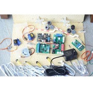 1 x full set O scale crossing signal moving gate automatic system sound effect - Picture 1 of 8
