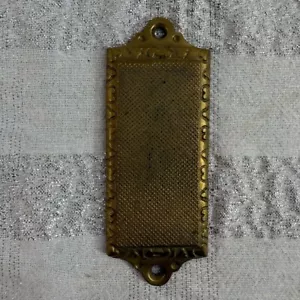 "Antigua placa de cubierta victoriana de latón Match Strike de 4,5"" para herrajes para el hogar decorativa" - Imagen 1 de 5