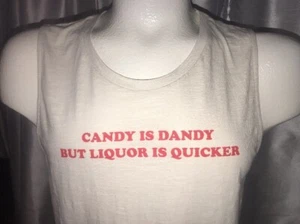Serbatoio Express Novità "candy is dandy but liquer is quicker" grigio erica/beige L - Foto 1 di 7