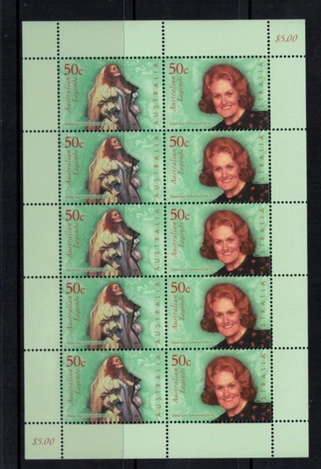 2004  DAME JOAN SUTHERLAND MINI SHEET MUH MINT - Image 1 of 1