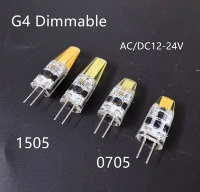 LED G4 COB Lamp ACDC12-24V Mini Dimming G4 LED Bulb Lampada LED Lighting Replace - Image 1 of 4