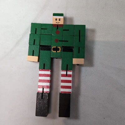 Elf Professor Puzzle Man Festive Challenge Brain Teaser Jigsaw Christmas Toy Woo - Image 1 of 4