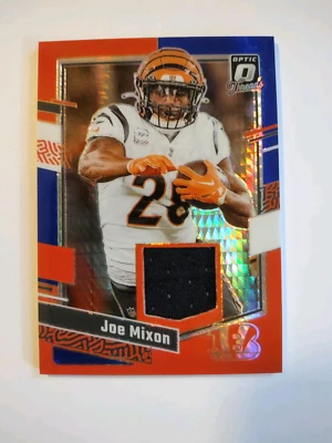 2023  Donruss Optic Joe Mixon  Blue Hyper Threads #DT-JM Bengals-Texans - Image 1 of 2