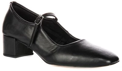 JUSTINREESS ENGLAND Kamila Clásico Vestido Ballet Mujer Tacón Negro GB 3-9 - Imagen 1 de 4