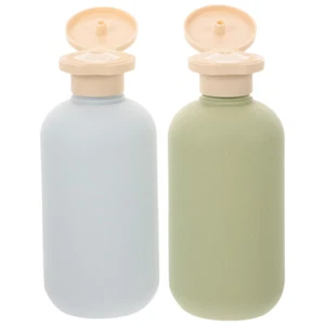 2 Pcs Avocado Washing Bottle Travel Shampoo Bottles Refillable Toiletry - Picture 1 of 12