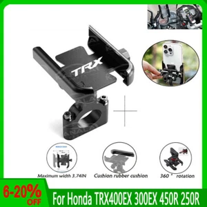 For Honda TRX400EX 300EX 450R 250R CNC Mobile Phone Holder GPS Stand Bracket NEW - Imagen 1 de 8