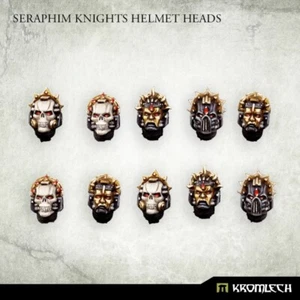 Kromlech Seraphim Knights Helmet Heads (10) KRCB287 - Picture 1 of 5