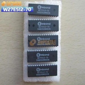 2PCS New Winbond W27E512-70 DIP-28 EEPROM IC - Picture 1 of 1