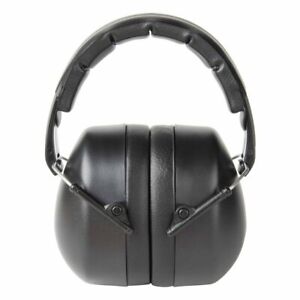 3M EARMUFF SOUNDS TO 25dB NRR - FOLDS FOR EASY STORAGE AND ADJUSTABLE - BLACK