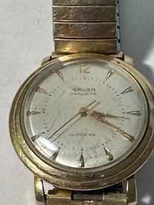 Gruen Precision Autowind automatic Mens Watch w Speidel band Working - Picture 1 of 7
