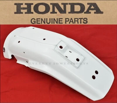 Rear Fender XR650 L 93-24 OEM Ross White Honda Plastic Mud Guard #Q215 - Image 1 of 4