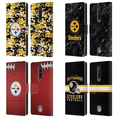 NFL PITTSBURGH STEELERS GRAPHICS LEATHER BOOK CASE FOR BLACKBERRY ONEPLUS - Image 1 of 4