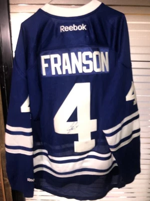 Cody Franson Toronto Maple Leafs Reebok Signed Jersey Size Large - Image 1 of 4