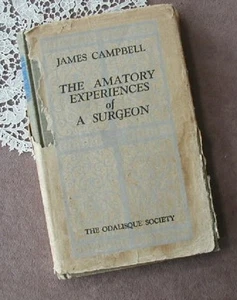1952 Amatory Experiences Of A Surgeon Book Early Erotica Odalisque Society DJ - Picture 1 of 11