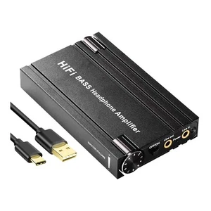 HiFi BASS Headphone Amplifier 16-600Ω Earphone Rechargeable 3.5mm AUX8897 - Picture 1 of 10
