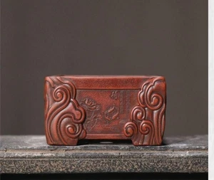 Yixing China Bonsai Pot Succulent Wildflower Pot Rare USED[Excellent] F/S fromJP - Picture 1 of 7