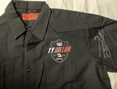 Ty Dillon Signed Red Kap Shirt Sema 2016 Nascar RCR Racing New Unworn XL - Image 1 of 3