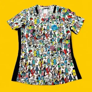 Where’s Waldo? Dreamworks Scrubs XS Tooniforms V-Neck Top NEW - Picture 1 of 5