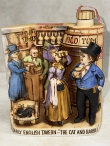 Boord's Distillery Ceramic Decanter Cat and Barrel Early English Tavern Vintage - Picture 1 of 9
